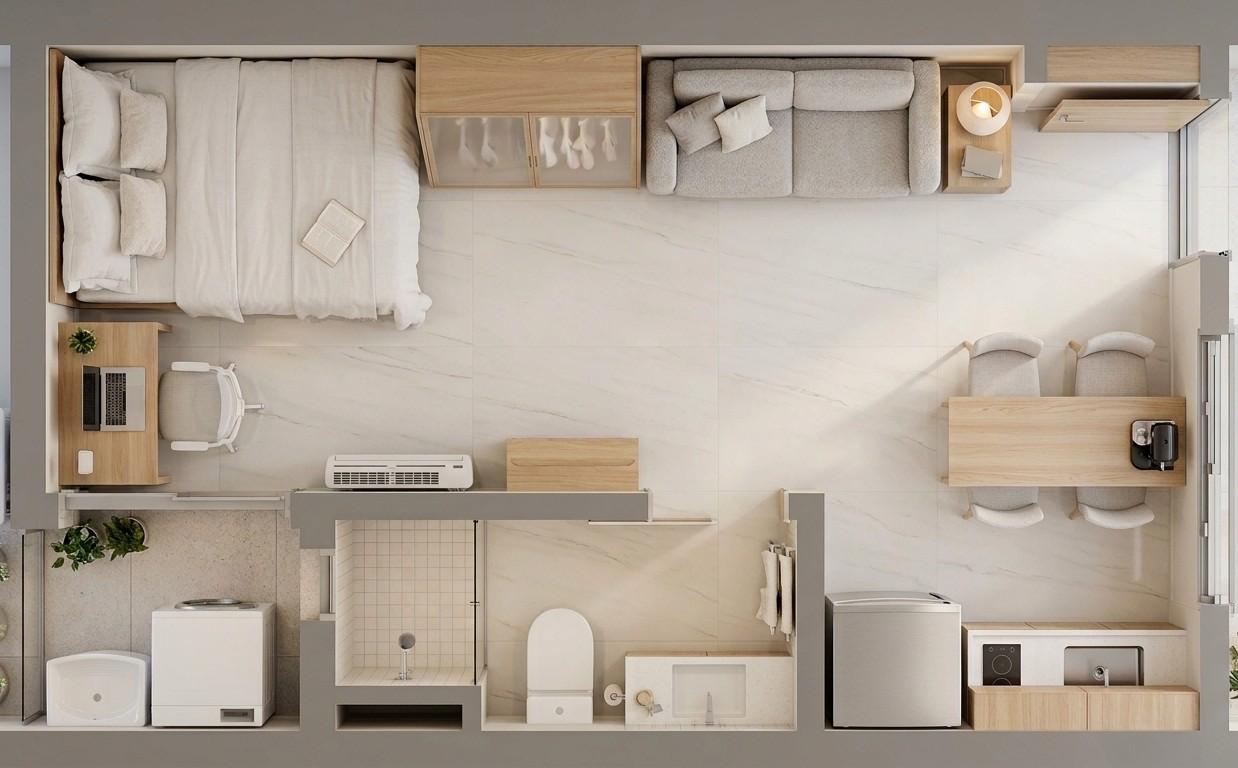 Planta humanizada do Studio Smart